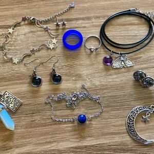 Moon and Star Jewelry and Accessory Bundle